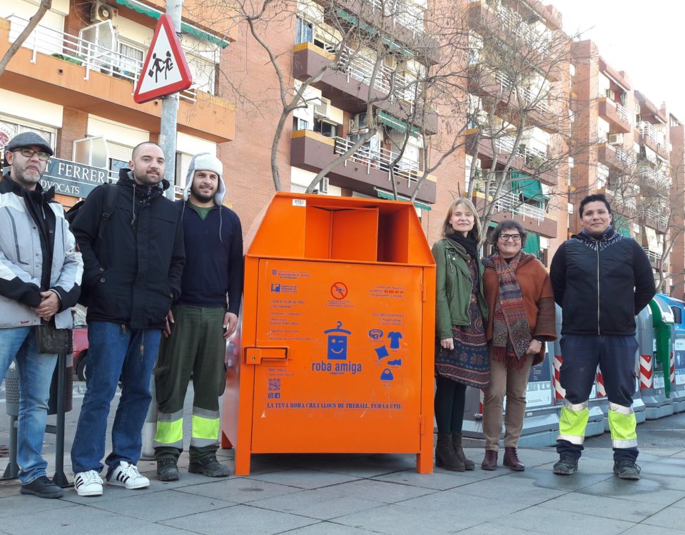 Inauguració dels contenidors a Sant Boi de Lllobregat