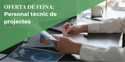 Oferta de feina: Personal tècnic de projectes. Suma’t a l’equip de Solidança!