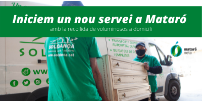 Solidança inicia el servei de recollida de voluminosos a domicili a la ciutat de Mataró