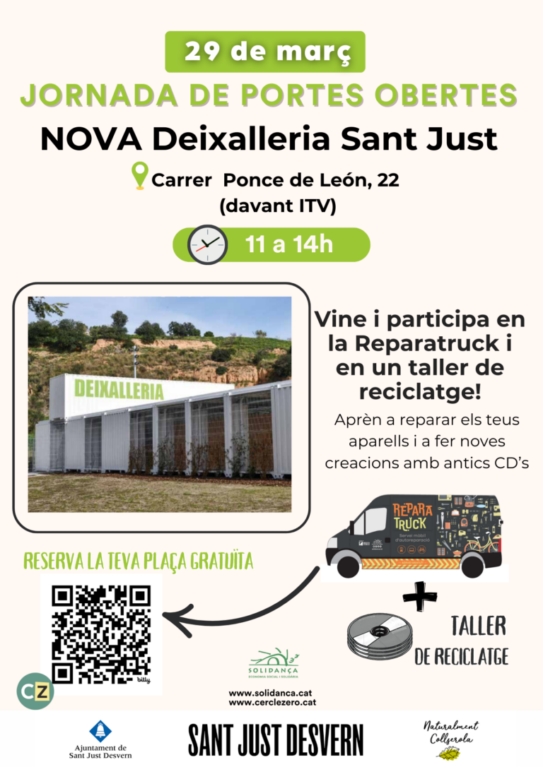 El nuevo punto limpio municipal con un modelo de 3ª generación de Sant Just Desvern