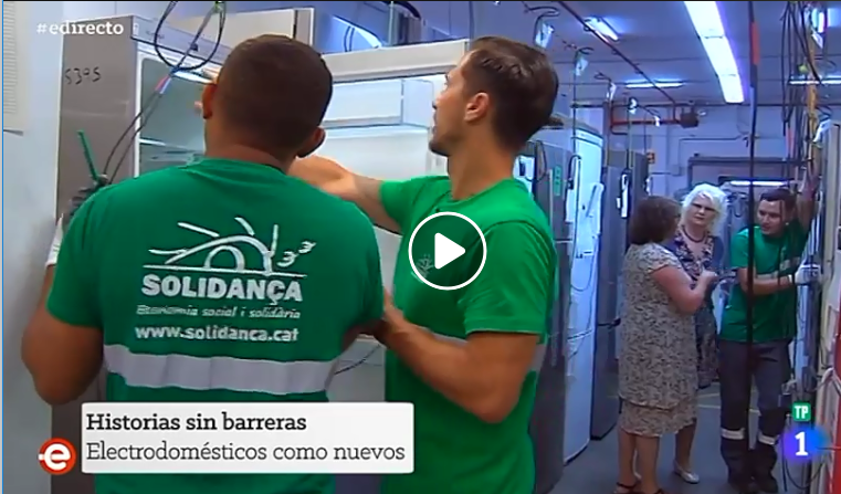 Solidança torna al Programa España Directo de RTVE aquest cop visitant la planta de RAEE 