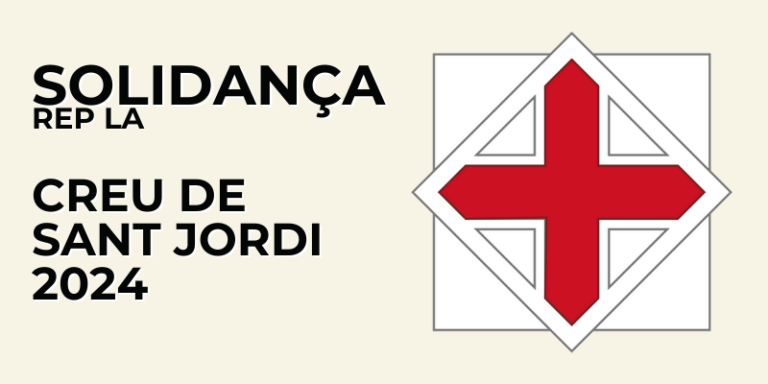 Solidança rep la Creu de Sant Jordi 2024