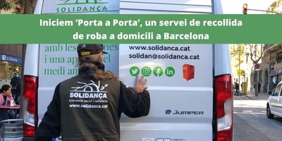 Iniciem ‘Porta a Porta’, un servei de recollida de roba a domicili a Barcelona