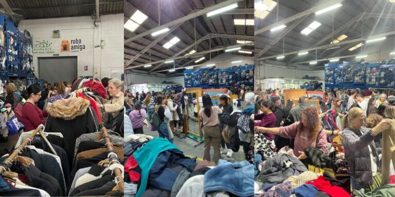 Èxit en el primer Mercat d’abrics i roba d’hivern de segona mà a Solidança!