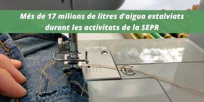 25.000 kg de CO₂ evitats a l’atmosfera i més de 17 milions de litres d’aigua estalviats durant les activitats de la Setmana Europea de la Prevenció de Residus.