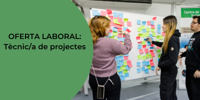 Oferta de treball: Busquem tècnic/a de projectes socials. Suma’t a l’equip de Solidança!