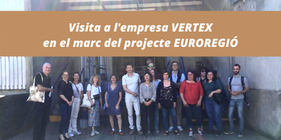 L’equip de Solidança visita l’empresa francesa Vertex, com a model de gestió de residu textil en el marc del projecte d’Euroregió Mediterrània