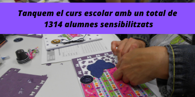Tanquem el curs escolar amb un total de 1314 alumnes sensibilitzats