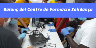 238 persones formades en el primer semestre del 2021 al Centre de Formació Solidança