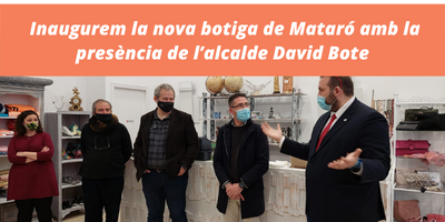 Inaugurem la nova botiga Solidança / Roba Amiga de Mataró amb la presència de l’alcalde David Bote