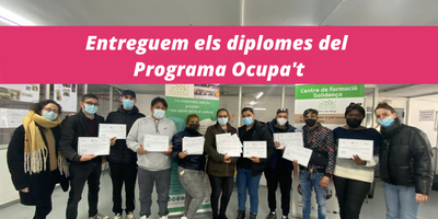 Entreguem els diplomes del Programa Ocupa’t per seguir promovent la inserció sociolaboral a persones migrades