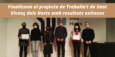 Finalitzem el projecte de Treballa’t de Sant Vicenç dels Horts amb resultats exitosos