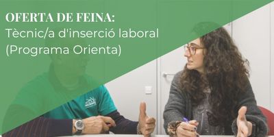 Oferta de feina: Tècnic/a d’inserció laboral (Programa Orienta). Suma’t a l’equip de Solidança!