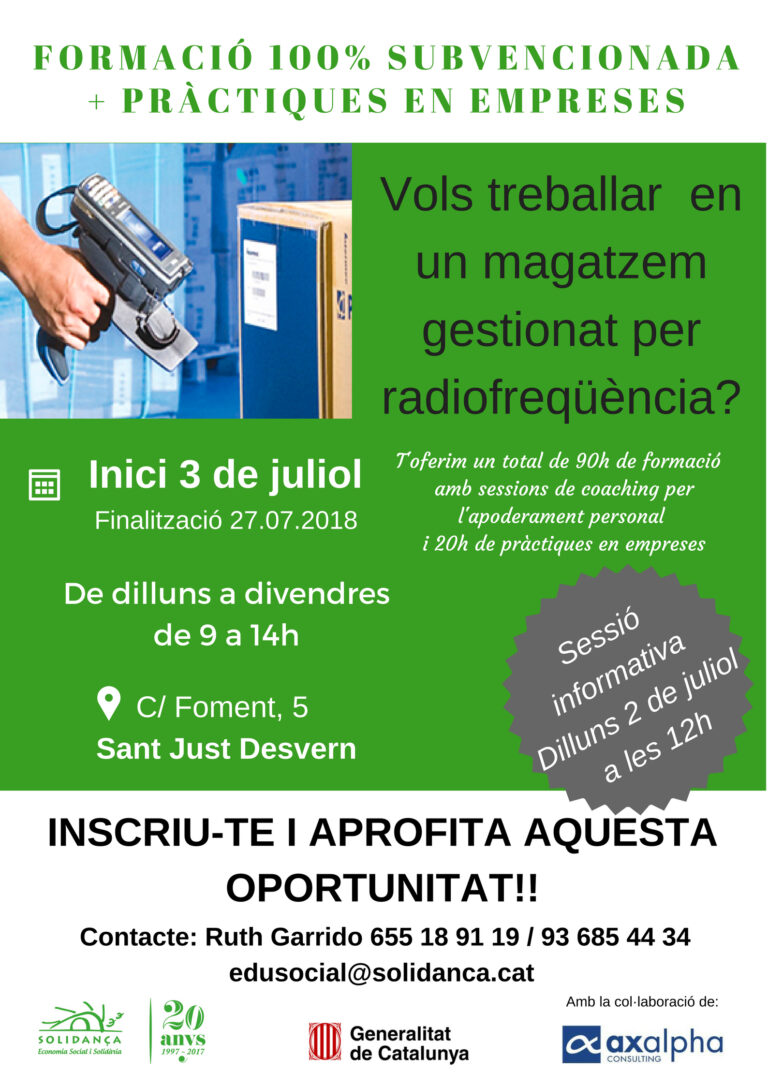 Vols treballar en un magatzem gestionat per radiofreqüència?