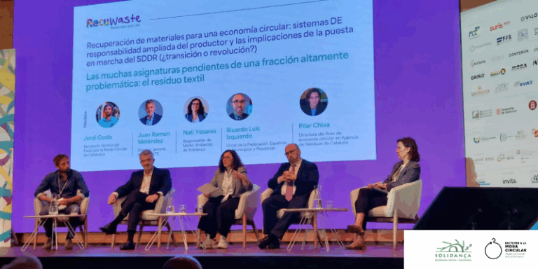 El repte del residu tèxtil, al centre de la intervenció de Nati Yesares a Recuwaste