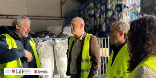 Visita institucional d’Albert Planell, director de l’Agència de Residus de Catalunya, a Solidança