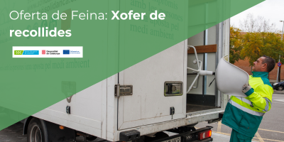 Oferta de Feina: Busquem personal xofer de recollides. Suma’t a l’equip de Solidança!