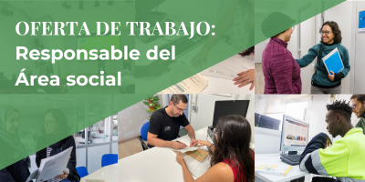 Oferta de trabajo: Responsable del área social. ¡Súmate al equipo de Solidança!